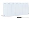 Image 1 : Navaris Weekly Whiteboard Planner - Small Dry Erase Glass Whiteboard to Do Calendar for Office Desk 