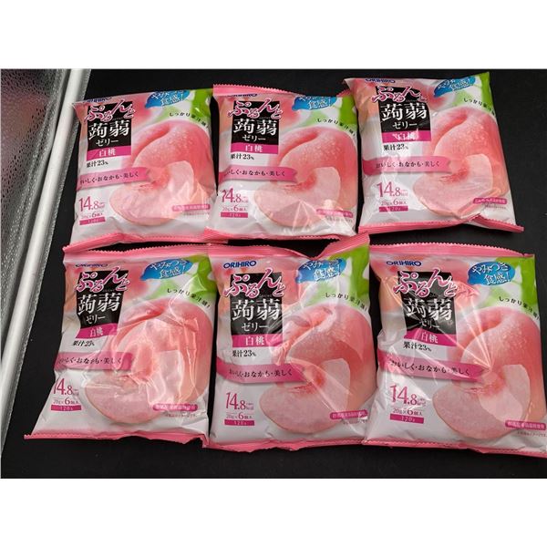 JP ORIHIRO Pouch Konnyaku Peach Jelly 6x (6x20g)