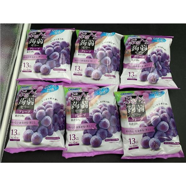 JP ORIHIRO Pouch Konnyaku Grape Jelly 6x (6x20g)