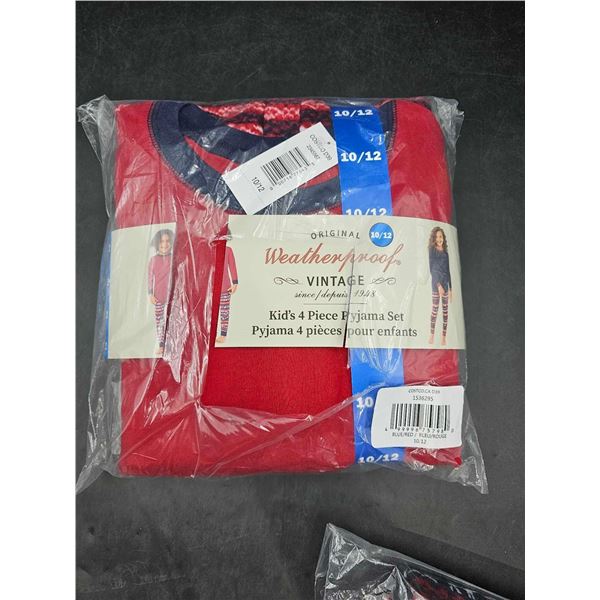 Original Weatherproof VintageLids 4 pc Pyjama Set - 10/12