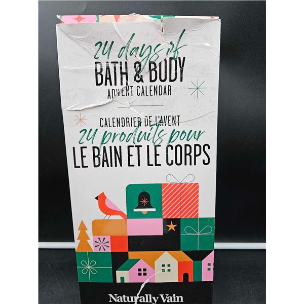 Naturally Vain 24 Days Of Bath & Body Advent Calander