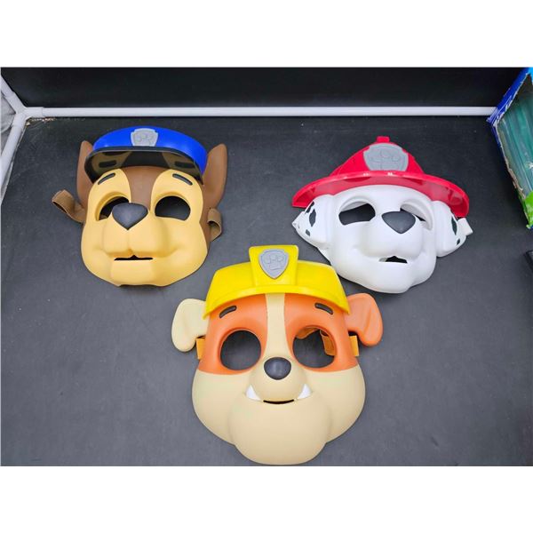 Paw Patrol Costume Masks Set of 3 - Marshall, Rubble, and Chase