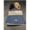 Image 2 : Hunter Wool Blend Hats With Faux Fur Poms Pack of 2 - Blue & Black