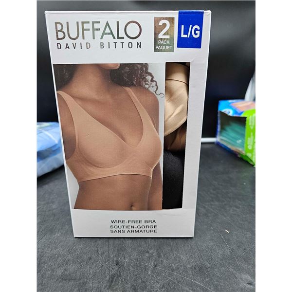 Buffalo David Bitton Wire-Free Bra  2 in a pack Size: L/G