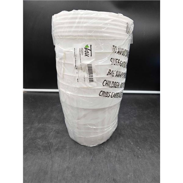 T4U 6 Pack White Self Watering 6" Plant Pots
