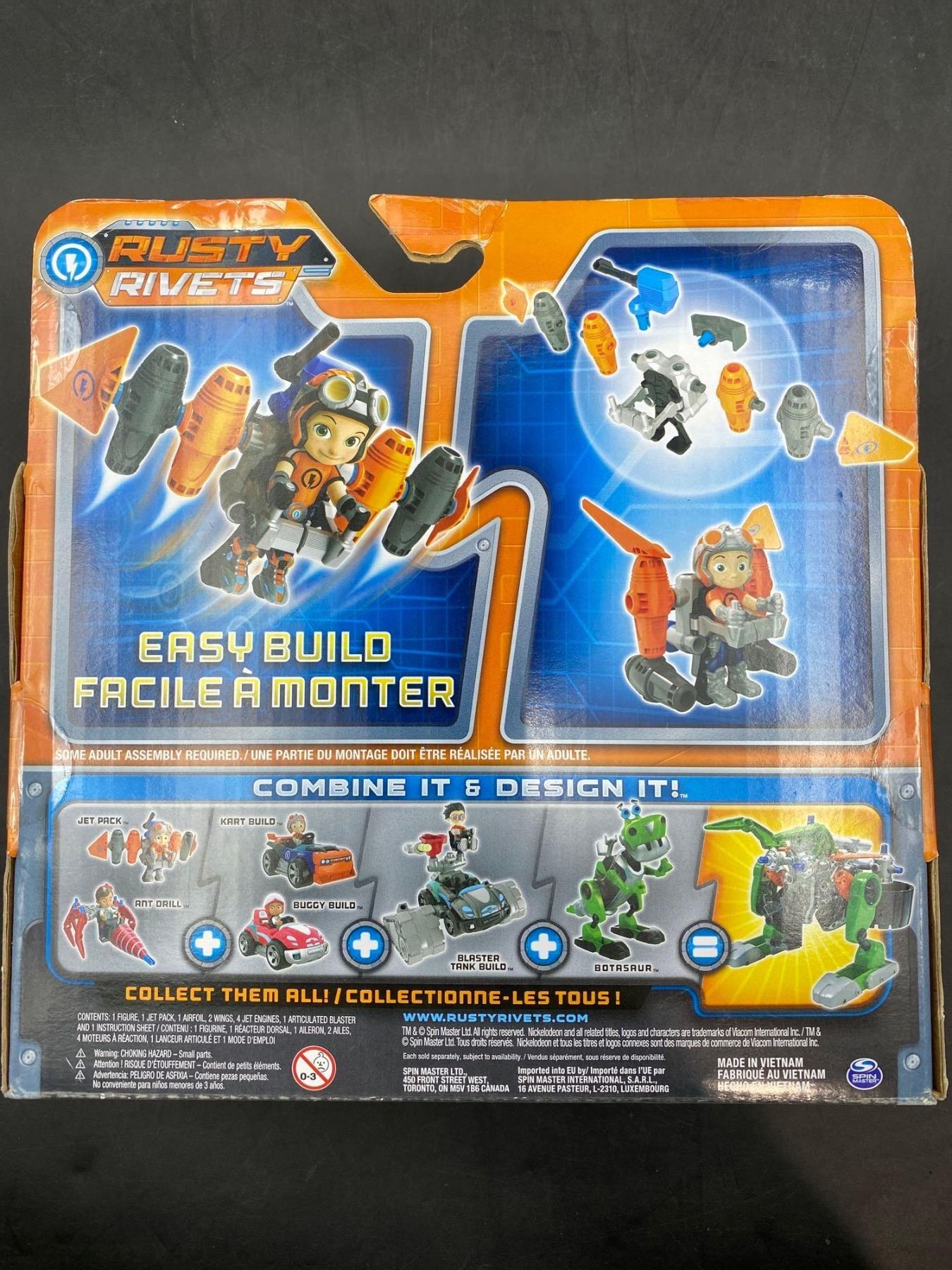 Rusty Rivets Spacebit Nickelodeon Rusty Rivets Build Me Rivet System JET PACK Figure Set