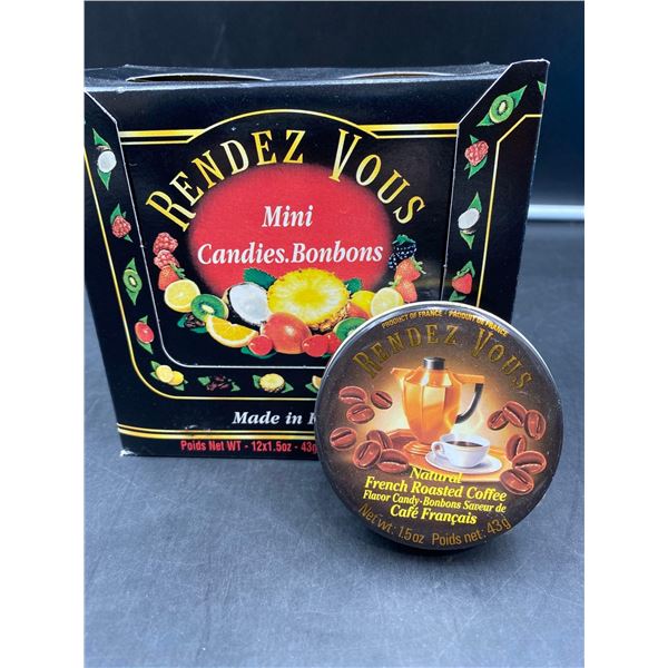 Rendez Vous Natural French Roasted Coffee Flavour Candy (12 x 43g)