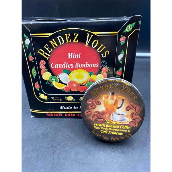 Rendez Vous Natural French Roasted Coffee Flavour Candy (12 x 43g)