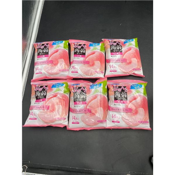 JP ORIHIRO Pouch Konnyaku Peach Jelly 6x (6x20g)