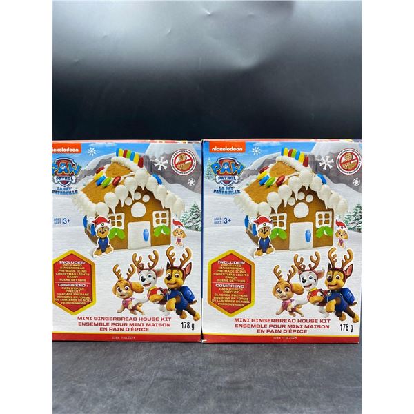 Nickelodeon Paw Patrol Mini Gingerbread House Kit - lot of 2 2X178g