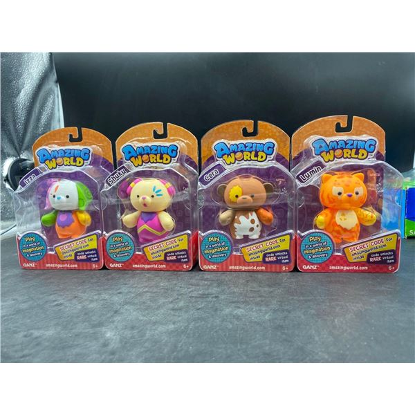 Ganz Amazing world figurines Lot of 4