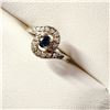 Image 2 : Silver Sapphire Ring (~Size 5.75)(Ring is resizable for $40) (~length 0 inches), Suggested Retail Va