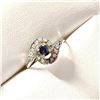 Image 3 : Silver Sapphire Ring (~Size 5.75)(Ring is resizable for $40) (~length 0 inches), Suggested Retail Va