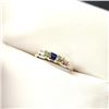 Image 3 : Silver Fancy Color Sapphire Ring (~Size 7)(Ring is resizable for $40), Suggested Retail Value $80