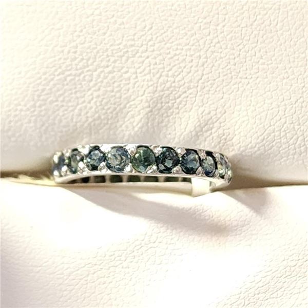 Silver Sapphire Ring (~Size 7.5)(Ring is resizable for $40), Suggested Retail Value $100