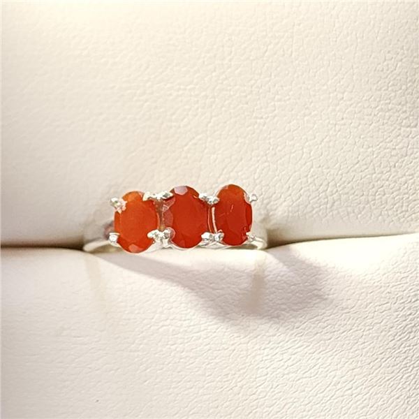 Silver Agate Ring (~Size 6.75)(Ring is resizable for $40), Suggested Retail Value $60