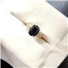 Image 2 : Silver Sapphire Ring (~Size 7)(Ring is resizable for $40) (~weight 3.42g), Suggested Retail Value $1