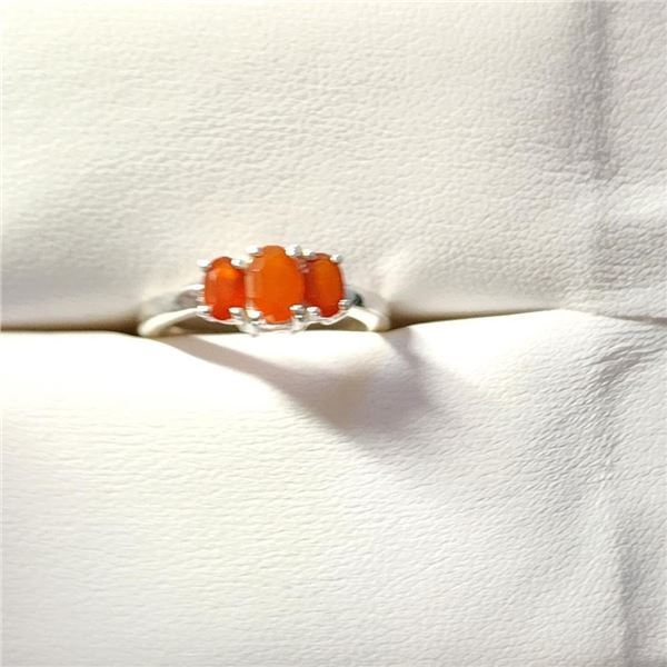 Silver Agate Ring (~Size 7)(Ring is resizable for $40), Suggested Retail Value $80