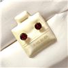 Image 2 : Silver Garnet Earrings, Suggested Retail Value $80