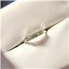 Image 3 : Silver Green Sapphire Ring (~Size 7)(Ring is resizable for $40) (~length 0 inches), Suggested Retail