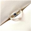 Image 3 : Silver Sapphire Ring (~Size 6)(Ring is resizable for $40) (~length 0 inches), Suggested Retail Value