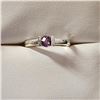 Image 1 : Silver Amethyst Ring (~Size 7)(Ring is resizable for $40) (~length 0 inches), Suggested Retail Value