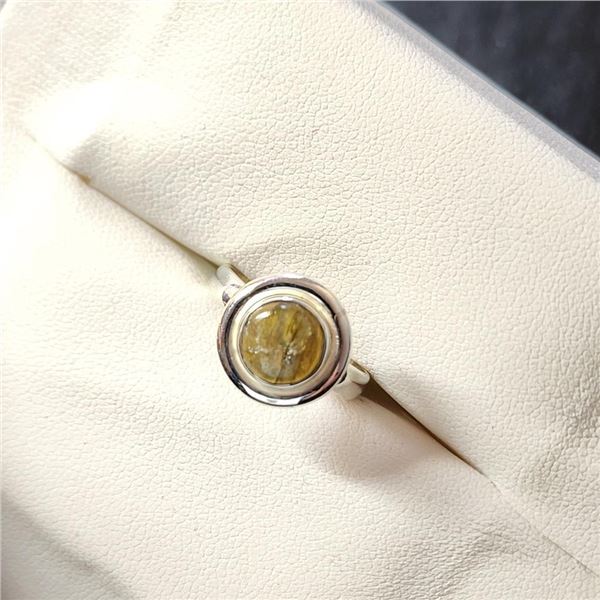 Silver Gemstone Ring (~Size 7)(Ring is resizable for $40) (~length 0 inches) (~weight 4.28g), Sugges