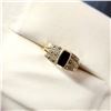 Image 2 : Silver Onlyx Marcasite Ring (~Size 7.5)(Ring is resizable for $40) (~length 0 inches) (~weight 3.9g)