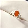 Image 2 : Silver Agate Ring (~Size 7)(Ring is resizable for $40) (~length 0 inches), Suggested Retail Value $8