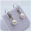 Image 3 : Sterling Silver 7-6.6mm Pearl Drop Style Earrings, W/A $565.00.