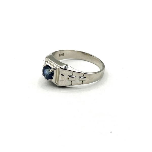 Sterling Silver Natural Iolite Ring, Size 7, Retail $300.00.
