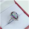 Image 4 : Sterling Silver Natural Mystic Quartz (4ct) with CZ (0.20ct) Ring, Size 6. W/A $940.00.
