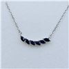Image 1 : Sterling Silver Natural Blue Sapphire (1ct) Necklace, W/A $600.00. Sapphire is the birthstone for Se
