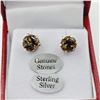 Image 2 : Sterling Silver Natural Smoky Topaz Earrings, Retail $250.00.