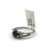 Image 3 : Sterling Silver Natural Enhanced Ruby (1ct) with CZ (0.45ct) Ring, Size 7.25, W/A $540.00. Ruby is t