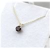 Image 4 : 10KT Yellow Gold Natural Garnet (1.4ct) Pendant With Gold Plated Sterling Silver Chain, W/A $370.00.