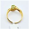 Image 4 : Gold Plated Sterling Silver Natural Peridot (0.57ct) Ring, Size 7, W/A $470.00. Peridot is the birth