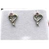 Image 1 : Sterling Silver Pink CZ Earrings, Retail $250.00.