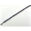 Image 2 : Sterling Silver Natural Amethyst (17ct) Bracelet, W/A $800.00. Amethyst is the birthstone for Februa