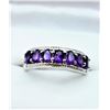 Image 1 : Sterling Silver Natural Amethyst (1.5ct) Ring, Size 7, W/A $630.00. Amethyst is the birthstone for F