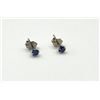 Image 2 : 10KT White Gold Natural Blue Sapphire (0.28ct) Earrings, W/A $480.00. Sapphire is the birthstone for