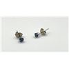 Image 3 : 10KT White Gold Natural Blue Sapphire (0.28ct) Earrings, W/A $480.00. Sapphire is the birthstone for