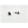 Image 3 : 10KT White Gold Natural Garnet (0.95ct) Earrings, W/A $440.00. Garnet is the birthstone for January.