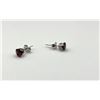 Image 4 : 10KT White Gold Natural Garnet (0.95ct) Earrings, W/A $440.00. Garnet is the birthstone for January.