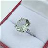Image 3 : Sterling Silver Natural Green Amethyst (4ct) Ring, Size 7, W/A $605.00.