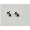 Image 2 : 10KT White Gold Natural Ruby (0.28ct) Stud Earrings, W/A $495.00. Ruby is the birthstone for July.