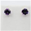 Image 1 : 14KT Yellow Gold Natural Amethyst (2.5ct) Earrings, W/A $600.00. Amethyst is the birthstone for Febr