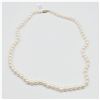 Image 2 : 14KT Yellow Gold Filigre 7.5-7mm Pearl 17" Necklace, W/A $1000.00.
