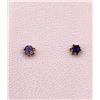 Image 2 : 14KT Yellow Gold Natural Amethyst (0.24ct) Earrings, W/A $590.00. Amethyst is the birthstone for Feb