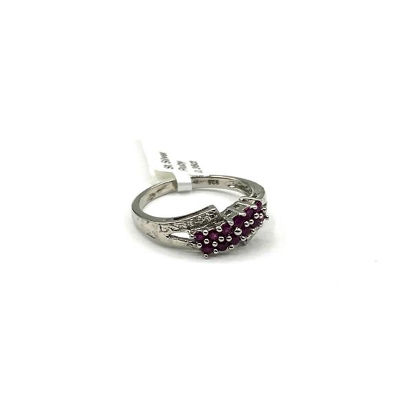 Sterling Silver Natural Enhanced Ruby (0.36ct) Ring, Size 7, W/A $500.00. Ruby is the birthstone for